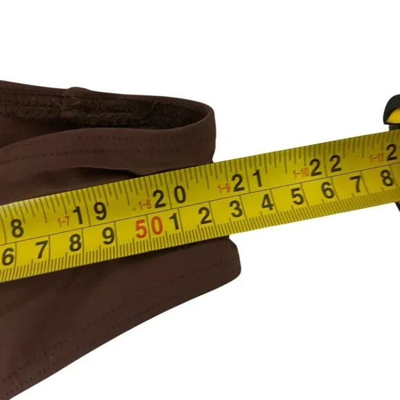 Zara Womens Swimsuit Large Brown Metal Draped Bandeau One Piece 0167/217 NWT - Picture 14 of 15